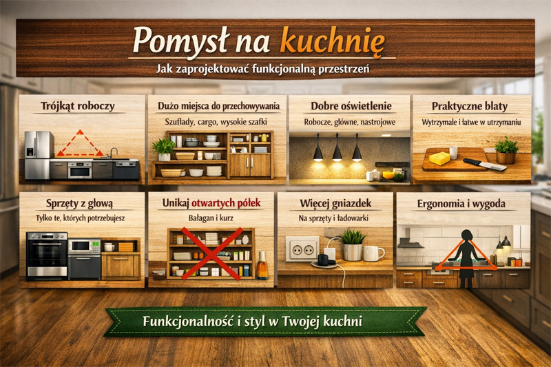 Pomysł na kuchnię - jak zaprojektować funkcjonalną przestrzeń na miarę dzisiejszych czasów